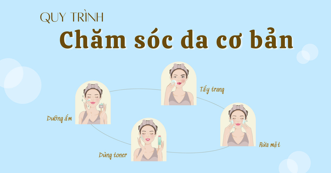 Quy trình 6 bước chăm sóc cơ bản cho làn da mỗi ngày